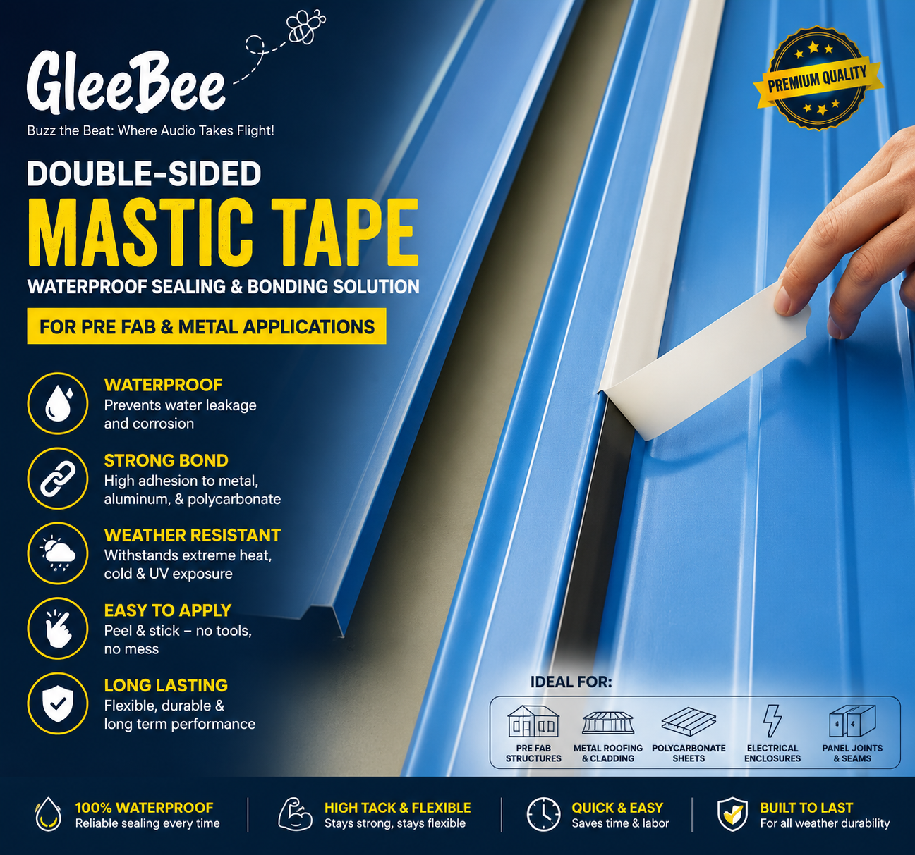 Double-Sided Mastic Tape