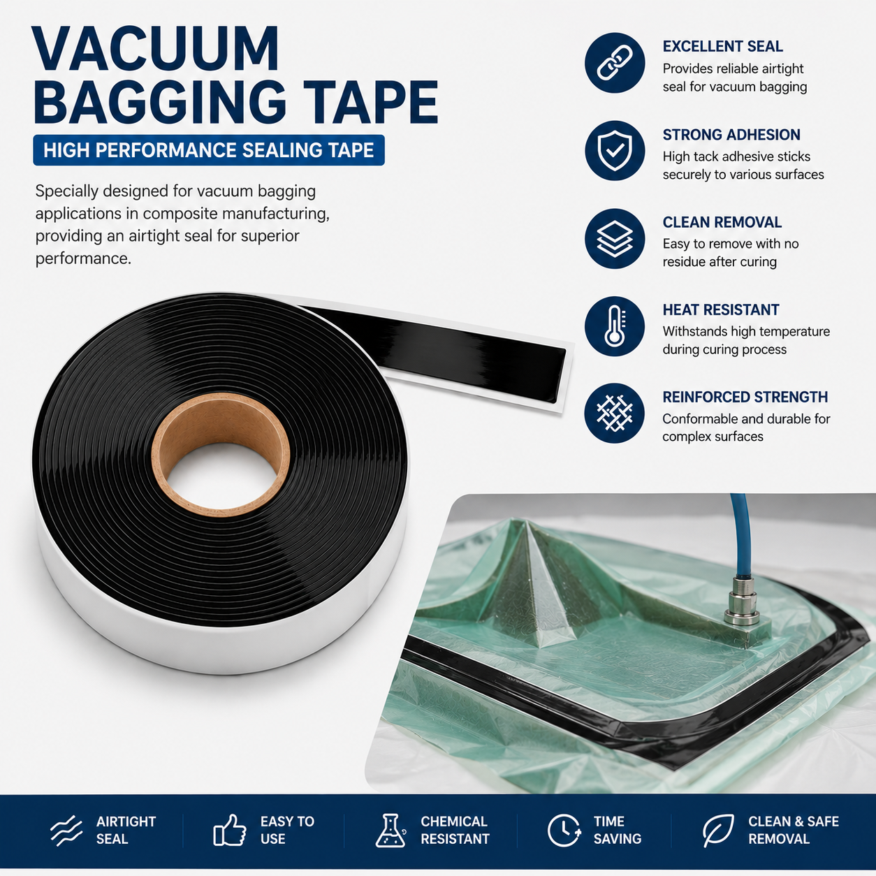 Vacuum Bagging Sealant Tape